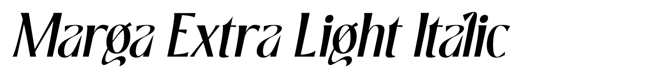 Marga Extra Light Italic